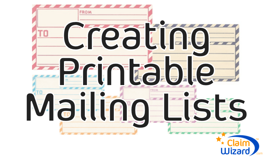 How To Create A Mailing List To Print Labels